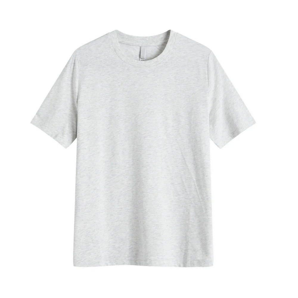 Skims Relaxed Tee T-Shirt SS-STT-6975W Light Heather Grey XS